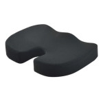 SuperOrtho Set Durable Lumbar and Seat Cushion Memory Foam Black / Σετ Ανατομικά Μαξιλάρια μέσης και καθίσματος